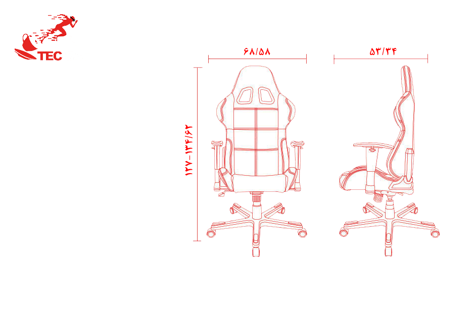 صندلی ارگونومی و گیمینگ دی ایکس ریسر DXRacer سری فورمولا FH08