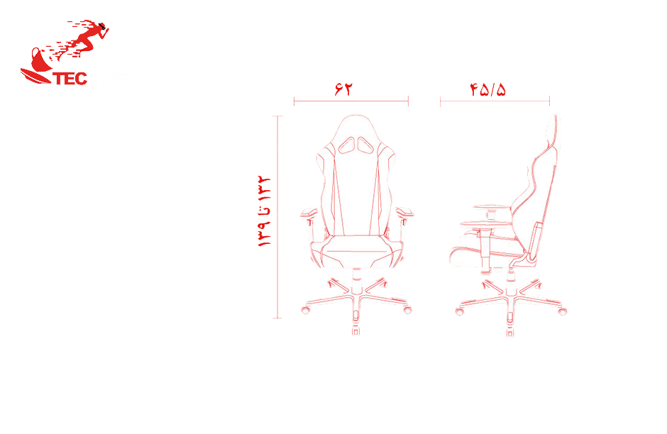 صندلی گیمینگ دی ایکس ریسر DXRacer سری ریسینگ مدل RV001