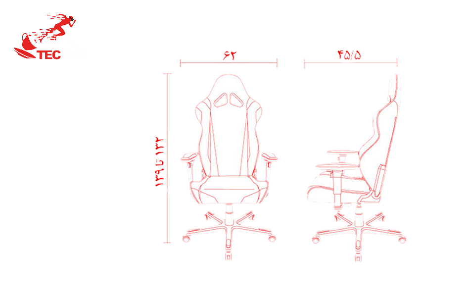 صندلی گیمینگ دی ایکس ریسر DXRacer سری ریسینگ RV131