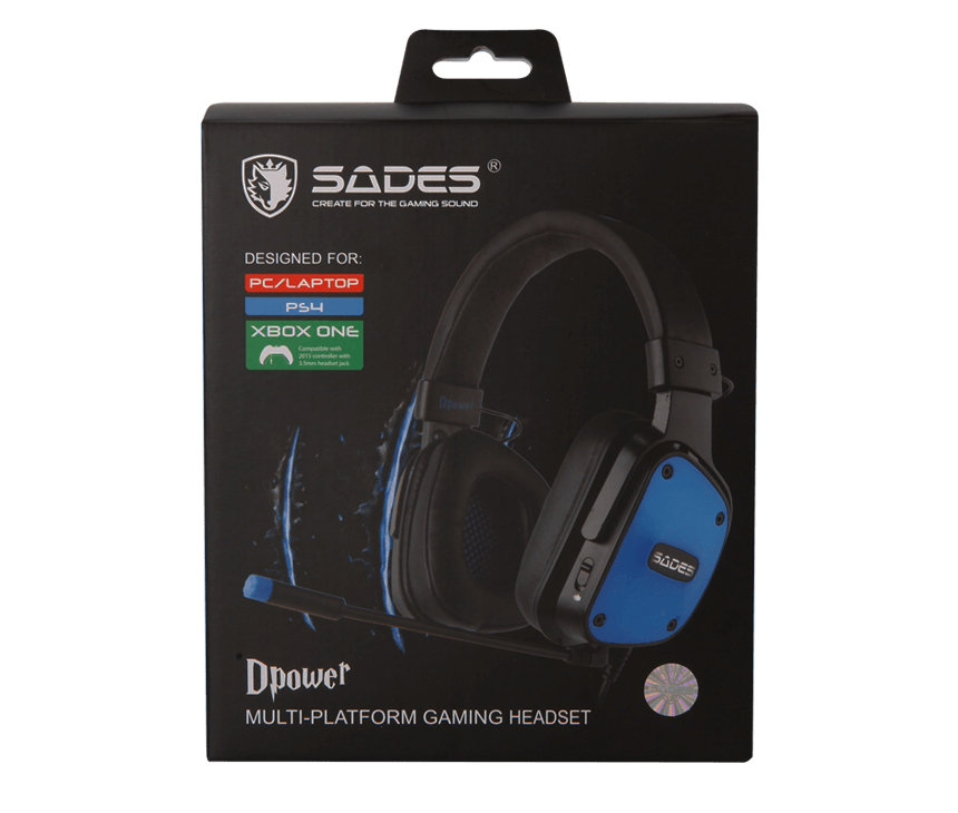 هدست گیمینگ SADES مدل Dpower SA-722 رنگ صورتی و آبی