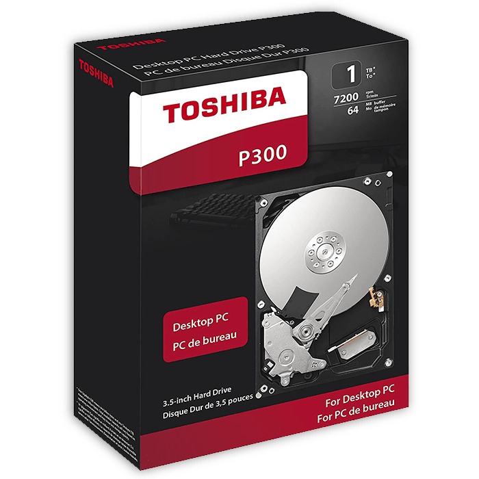 هارد اینترنال توشیبا Toshiba P300، ظرفیت 1 ترابایت