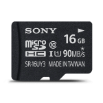 کارت حافظه microSDHC سونی مدل SR-16UY3A/T کلاس 10 استاندارد UHS-I U1 سرعت 90MBps ظرفیت 16 گیگابایت همراه با آداپتور SD