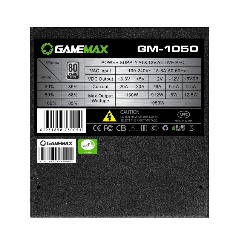 پاور - منبع تغذیه کامپیوتر GameMax GM 1050