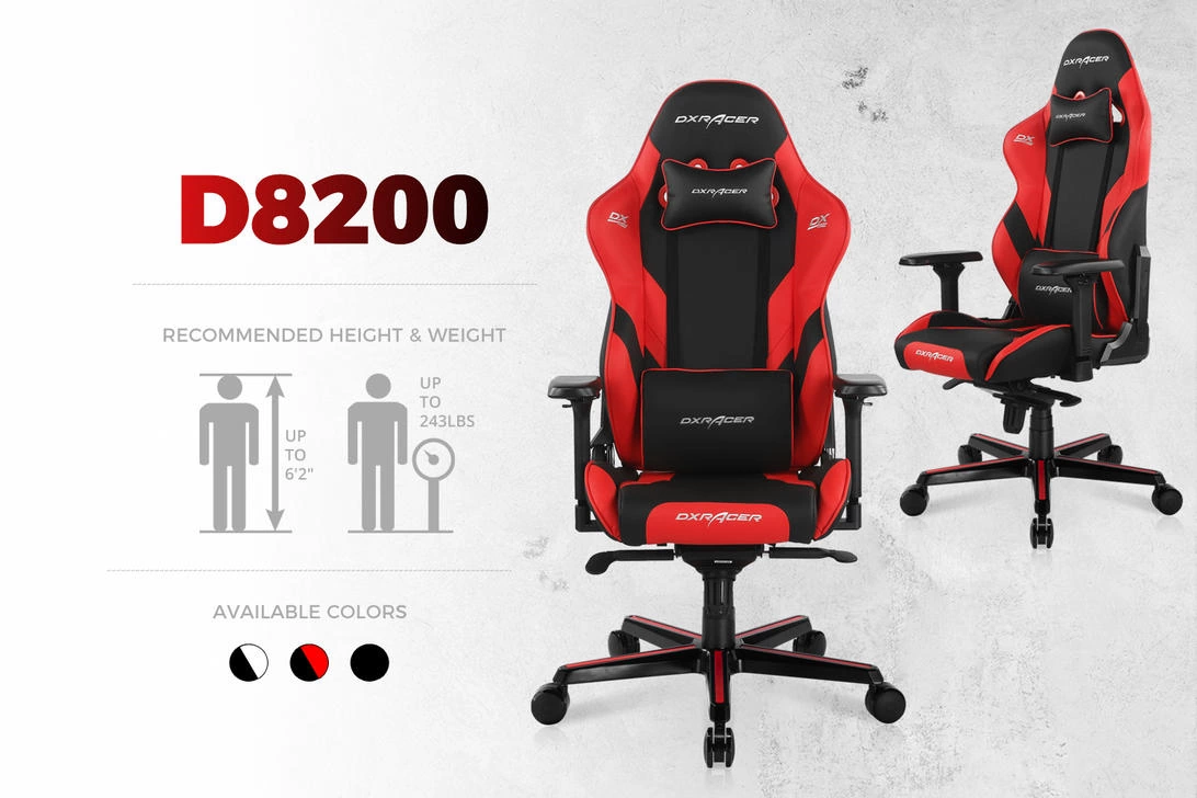صندلی گیمینگ دی ایکس ریسر سری G 2021 مدل DXRacer GC-G001-NR مشکی قرمز
