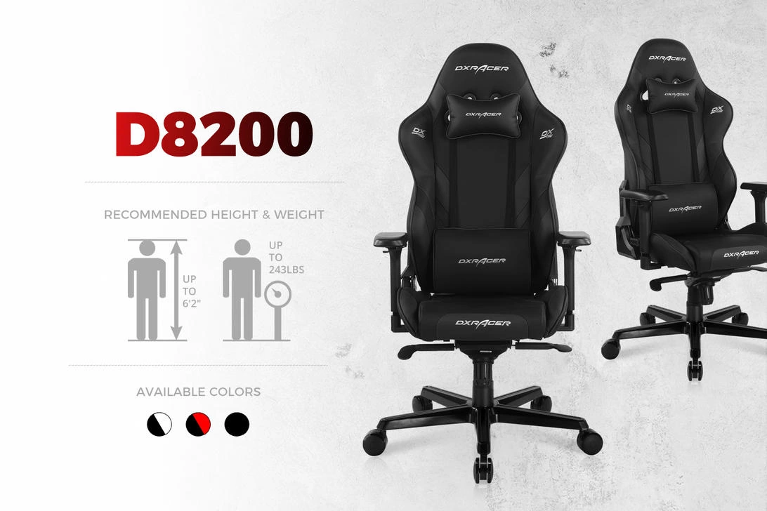 صندلی گیمینگ دی ایکس ریسر سری G 2021 مدل DXRacer GC-G001-N مشکی یکدست