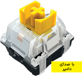 کيبورد گیمینگ ريزر Razer Blackwidow V3 Mini Yellow Switch