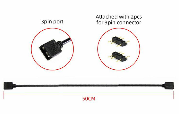 کابل همگام سازی نورپردازی گیم مکس AURA SYNC Cable