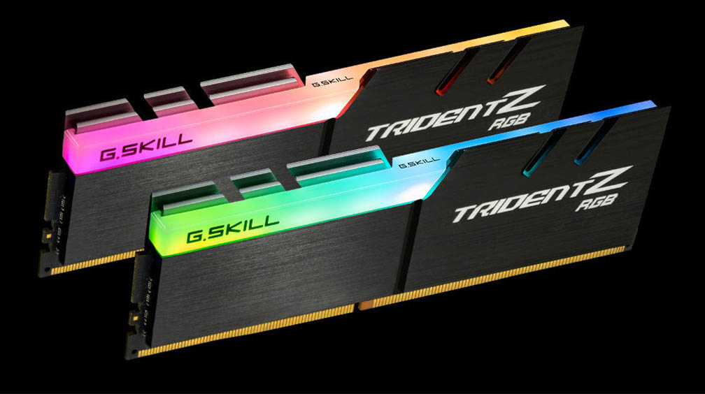 حافظه رم دسکتاپ دو کاناله G.SKILL مدل Trident Z RGB DDR4 64GB 3600MHz CL18