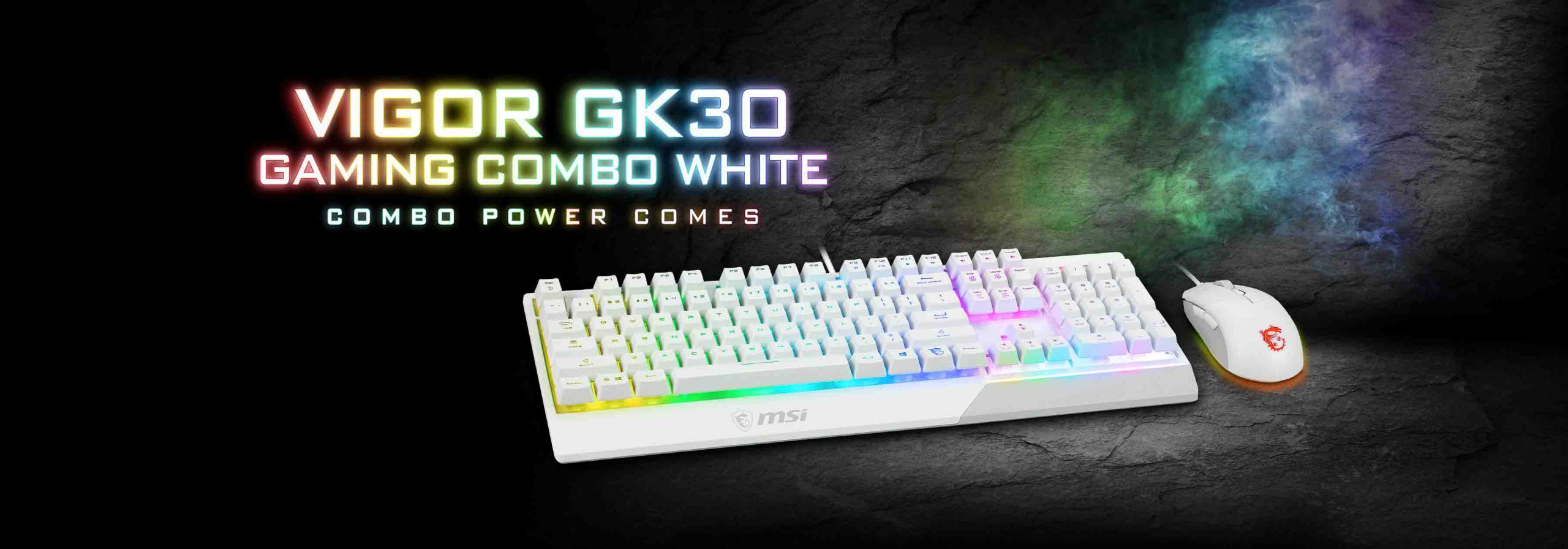 باندل گیمینگ ام اس ای مدل VIGOR GK30 COMBO White