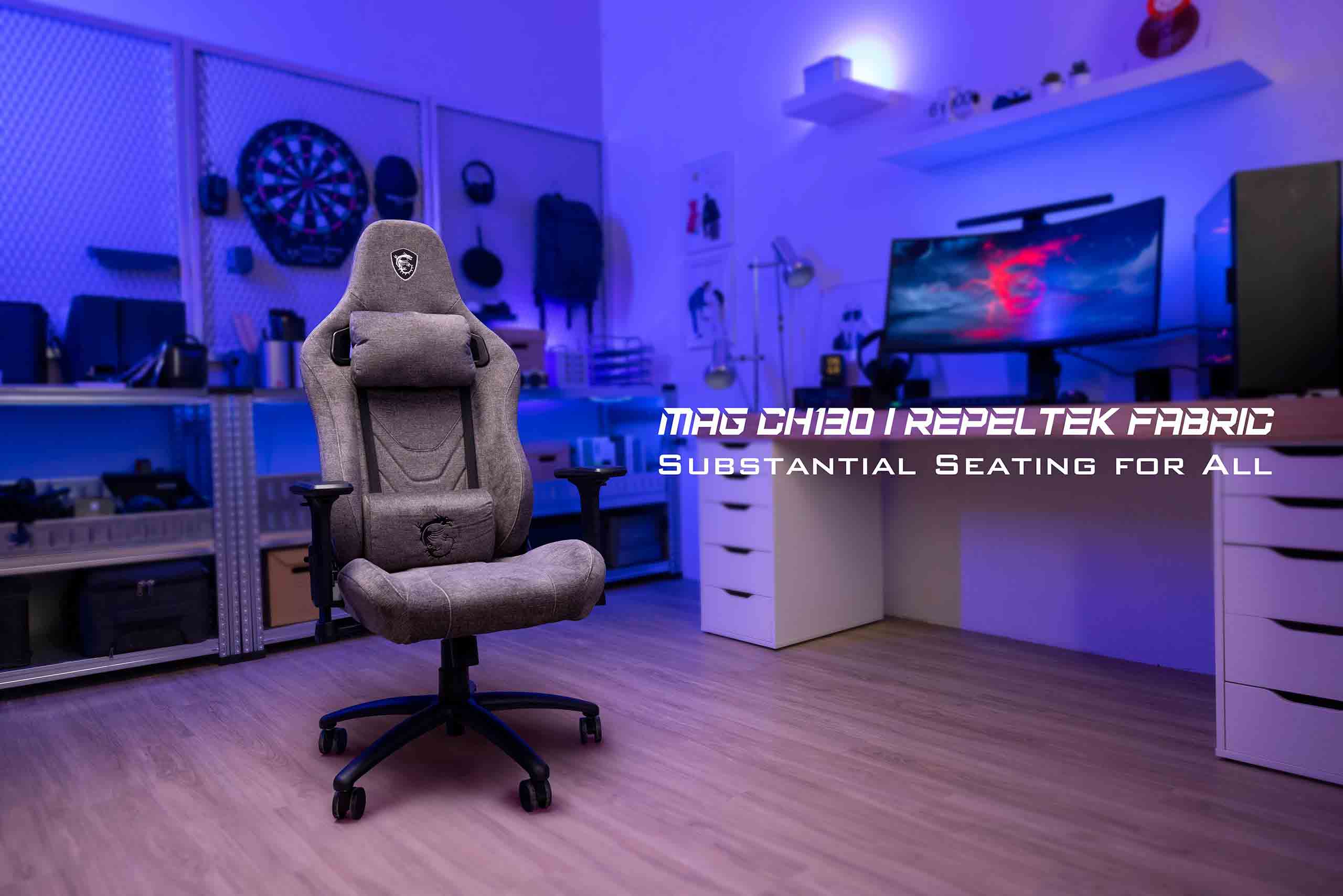 صندلی گیمینگ ام اس ای مدل MAG CH130 I REPELTEK Fabric
