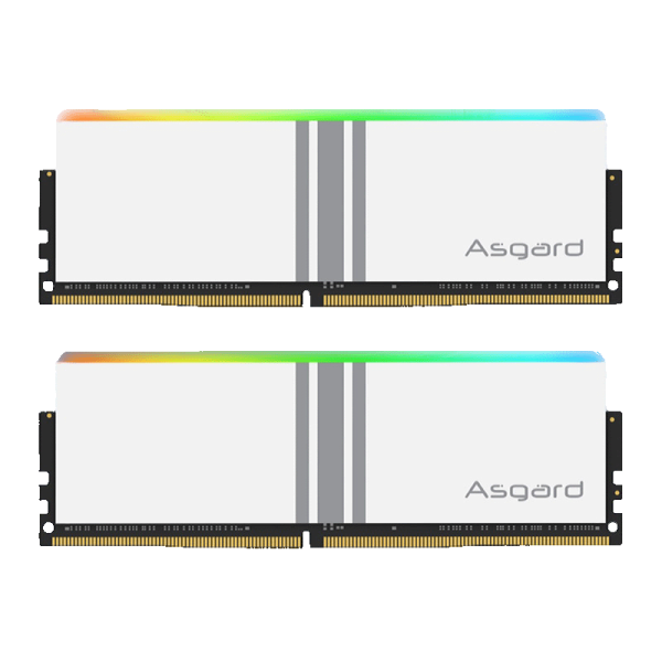 حافظه رم دسکتاپ دو کاناله آزگارد مدل Asgard Valkyrie RGB DDR4 32GB 3200MHz White
