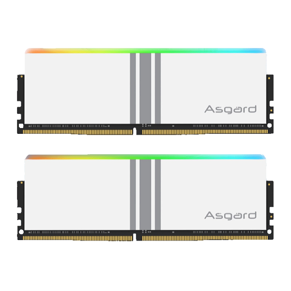حافظه رم دسکتاپ دو کاناله آزگارد مدل Asgard Valkyrie RGB DDR4 16GB 3200MHz White