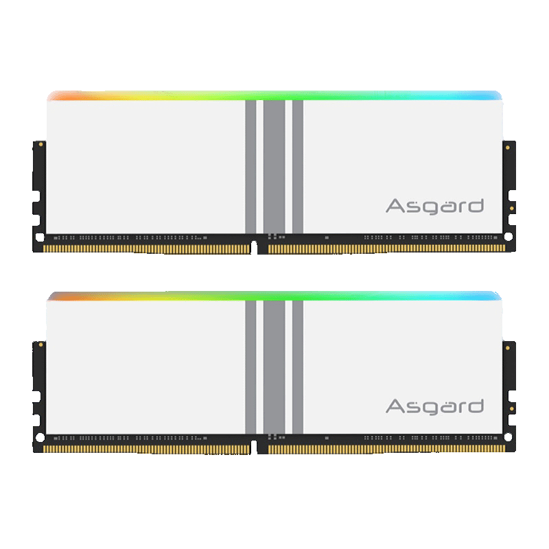 حافظه رم دسکتاپ دو کاناله آزگارد مدل Asgard Valkyrie RGB DDR4 16GB 3200MHz White