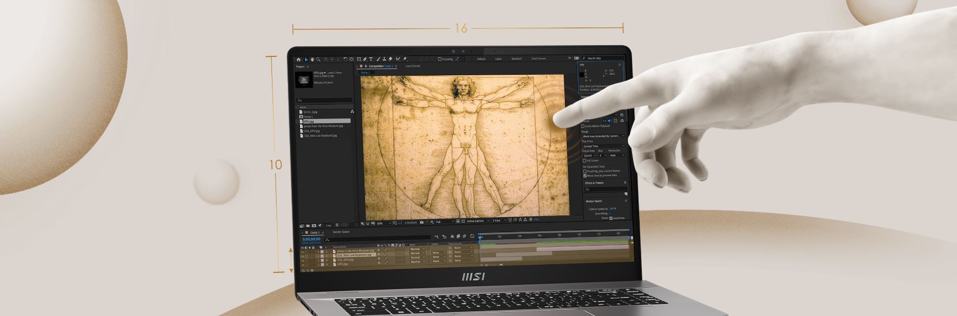 لپ تاپ گیمینگ ام اس ای مدل Creator Z16 - A12UET لپ تاپ گیمینگ ام اس ای مدل Creator Z16 - A12UET