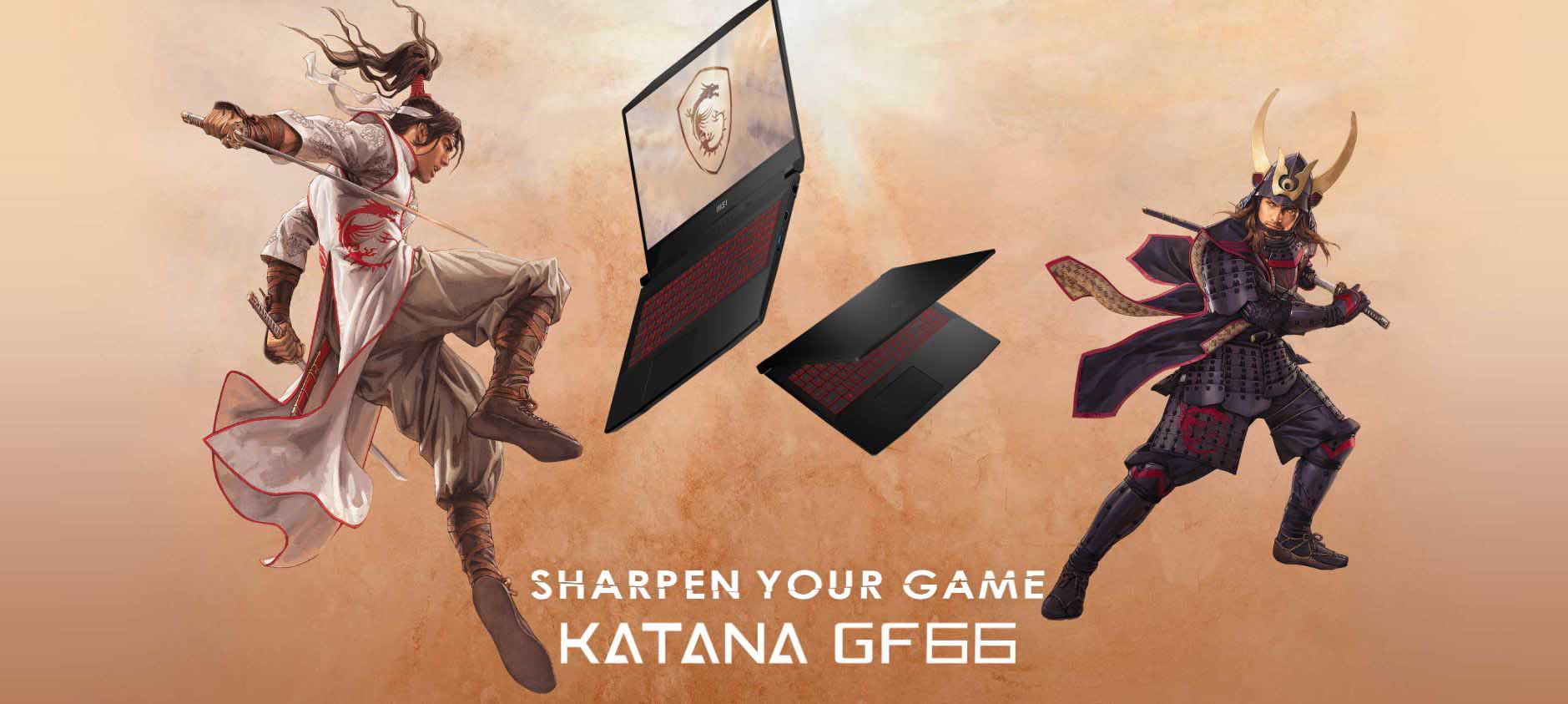 لپ تاپ گیمینگ ام اس ای مدل MSI Katana GF66 - 12UCO لپ تاپ گیمینگ ام اس ای مدل MSI Katana GF66 - 12UCO