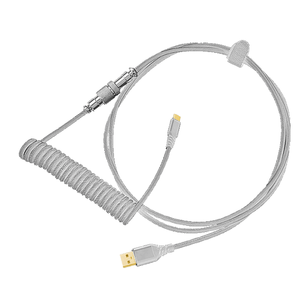 کابل کیبورد USB-C ردراگون Redragon A115 Coiled سفید