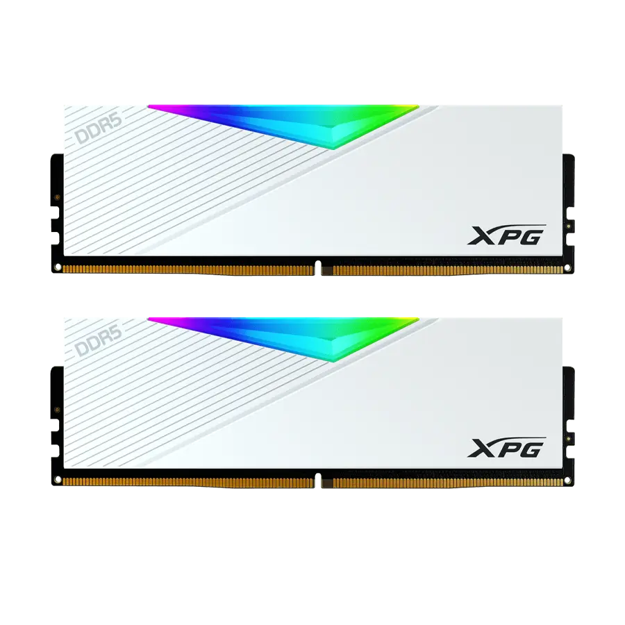 حافظه رم دسکتاپ دو کاناله XPG مدل LANCER RGB DDR5 5200 سفید