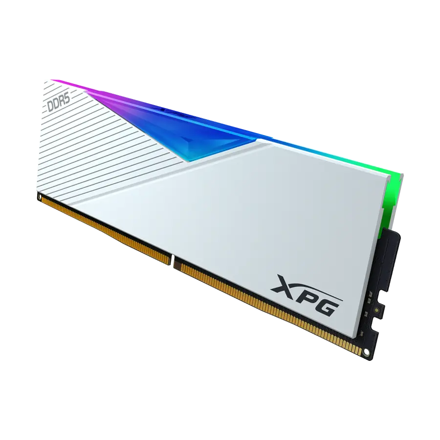 حافظه رم دسکتاپ دو کاناله ADATA XPG مدل LANCER RGB DDR5 5200 سفید