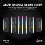 حافظه رم دسکتاپ دو کاناله Corsair مدل VENGEANCE 32GB (2x16GB) DDR5 DRAM 6200MT/s CL36 Memory Kit Black