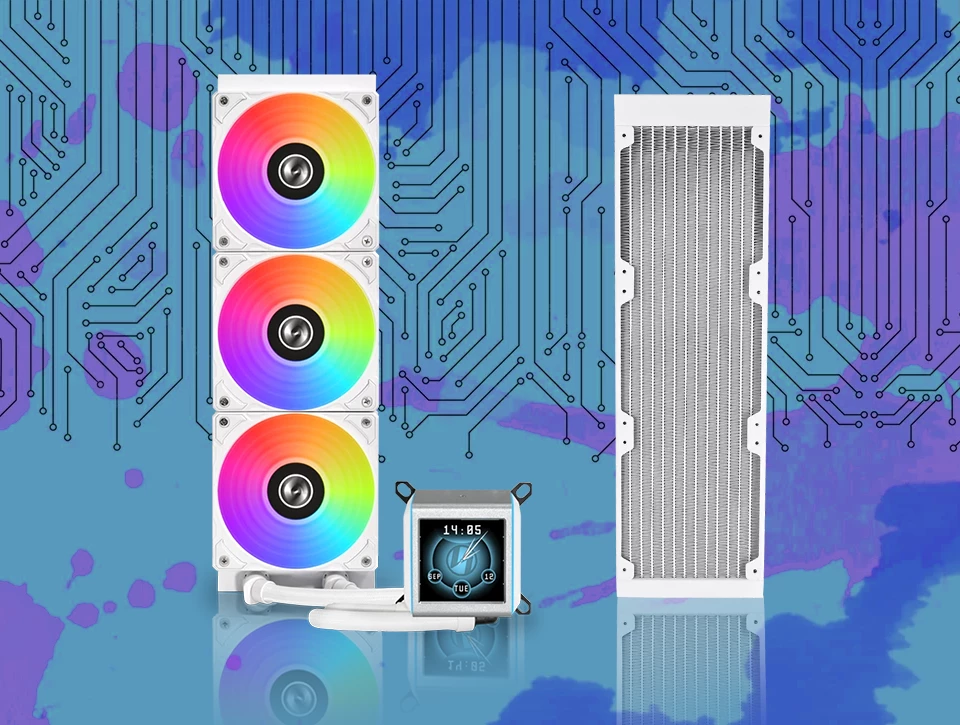 خنک کننده مایع پردازنده لیان لی GA II LCD 360 White