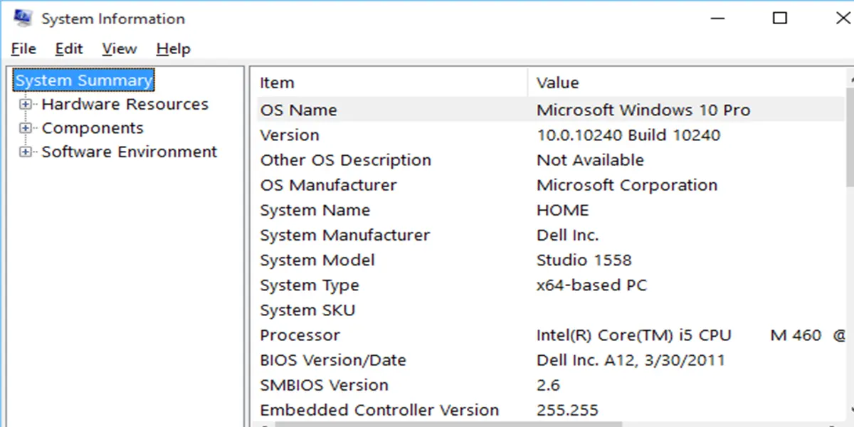 System Information