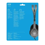 هدست لاجیتک Logitech Headset H110 Ag Dark Grey | فروشگاه گیمینگ تکاف