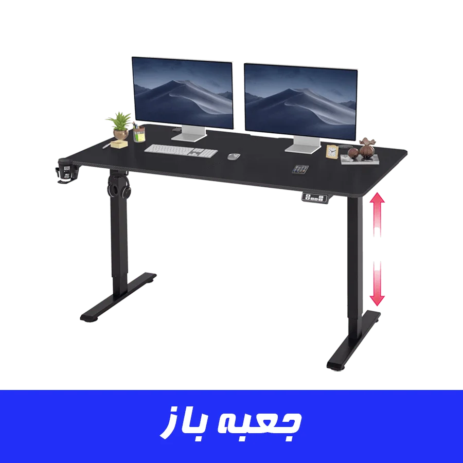 ميز گيمينگ گیم مکس مدل GAMEMAX D140 CARBON EC MOTORIZED (جعبه باز)