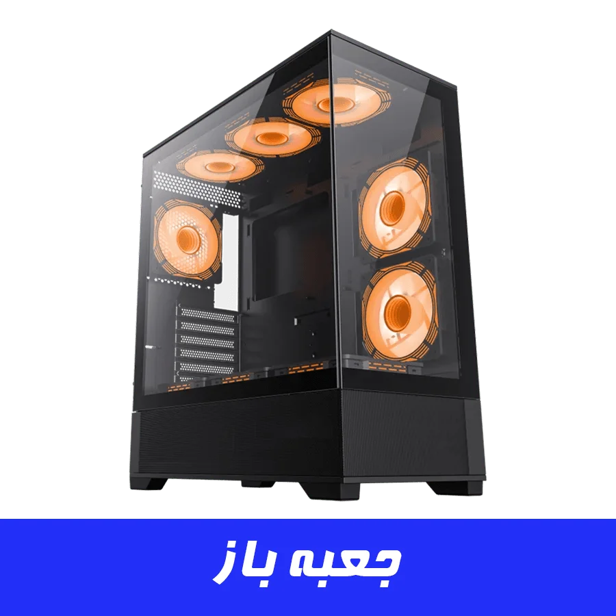 کیس گیمینگ گیم مکس GAMEMAX Vista Black مشکی (جعبه باز)