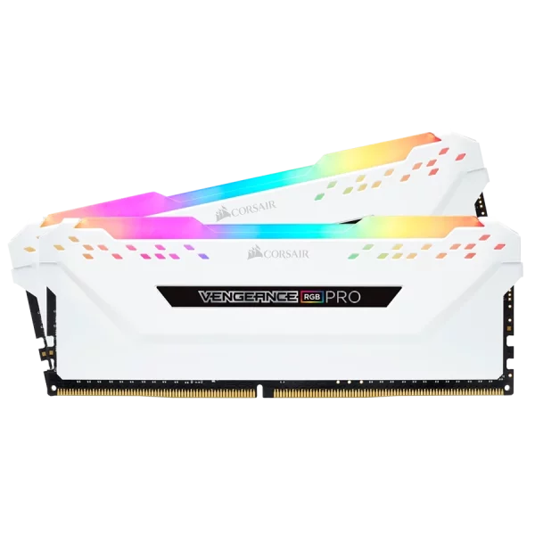 حافظه رم دسکتاپ دو کاناله Corsair مدل VENGEANCE RGB PRO 32GB 3200 White