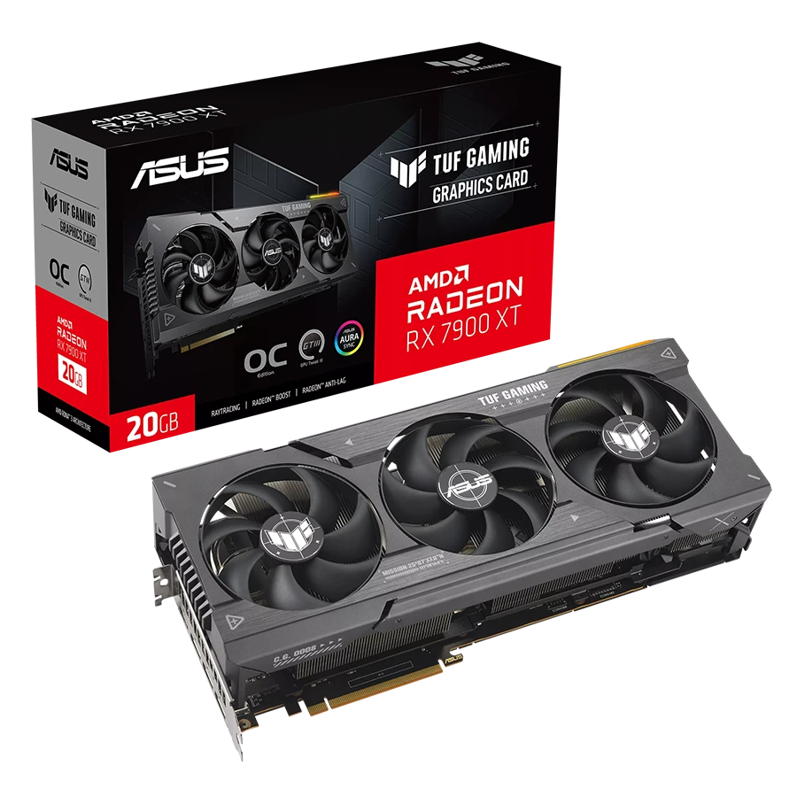 کارت گرافیک ایسوس RX 7900 XT TUF OC 20GB