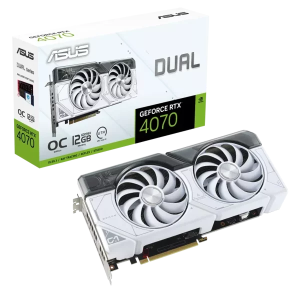 کارت گرافیک ایسوس Dual RTX 4070 OC 12GB White