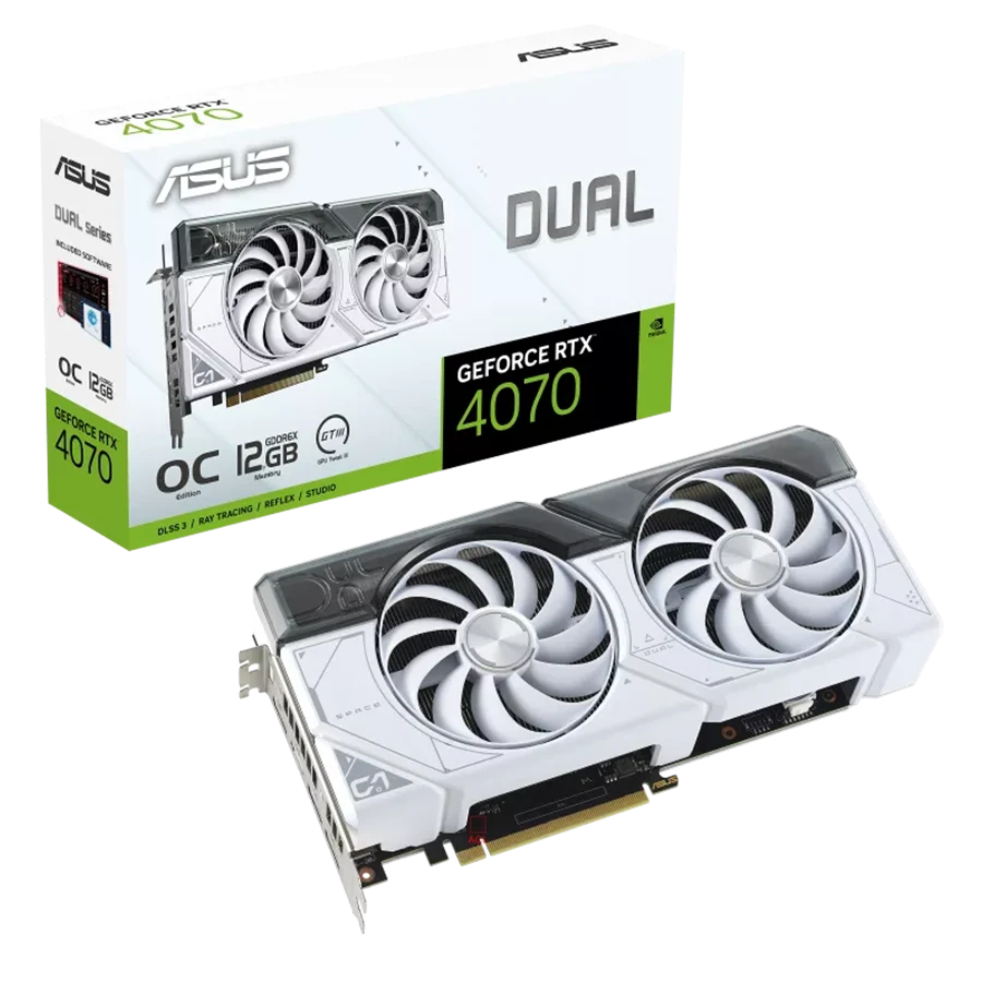 کارت گرافیک ایسوس Dual RTX 4070 OC 12GB White