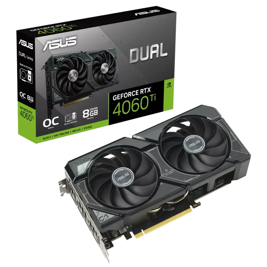 کارت گرافیک ایسوس Dual RTX 4060 Ti OC 8GB SSD