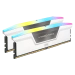 رم دسکتاپ دو کاناله Corsair مدل VENGEANCE RGB 64GB 5600 White