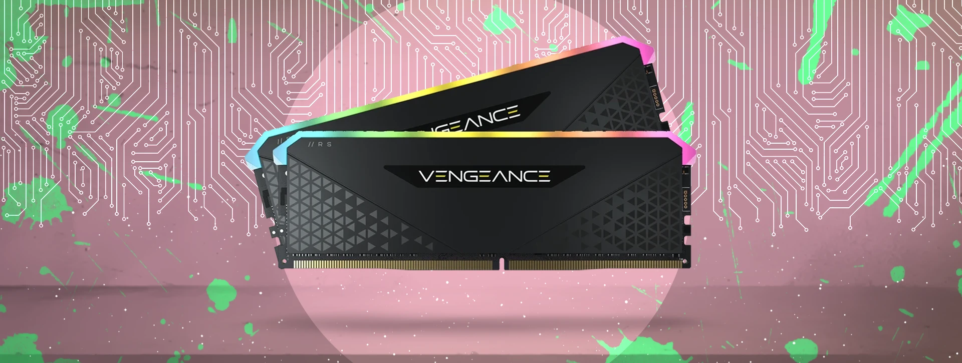 حافظه رم دسکتاپ دو کاناله Corsair مدل VENGEANCE RGB RS 16GB 3200