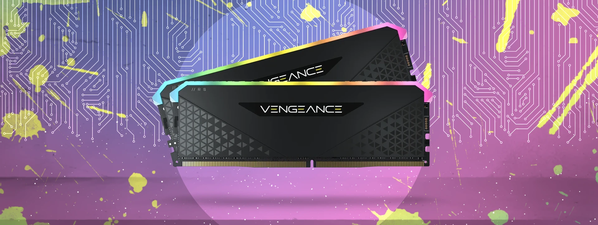 حافظه رم دسکتاپ دو کاناله Corsair مدل VENGEANCE RGB RS 32GB 3600