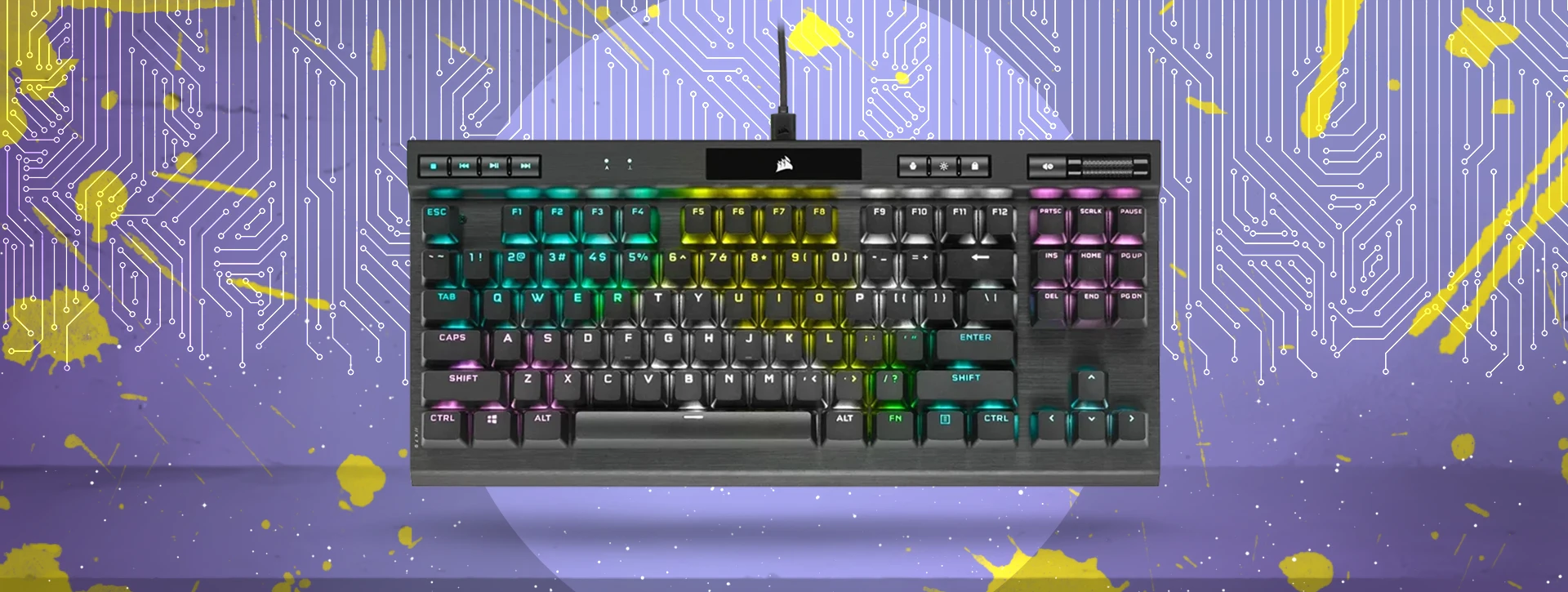 کیبورد مکانیکال گیمینگ کورسیر K70 RGB TKL