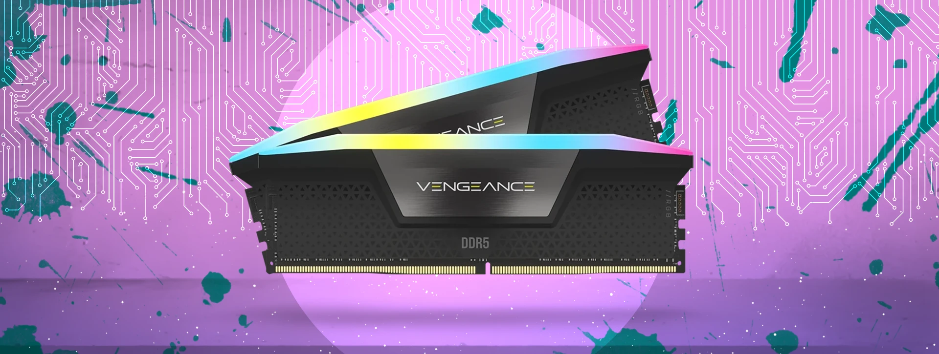 حافظه رم دسکتاپ دو کاناله Corsair مدل VENGEANCE RGB 32GB 5600