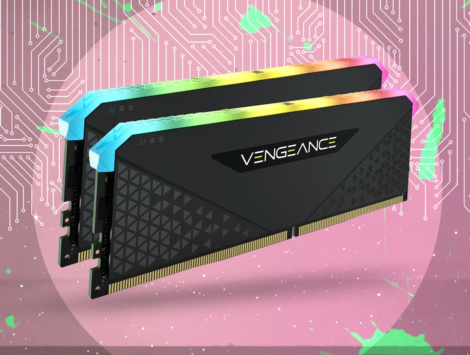 حافظه رم دسکتاپ دو کاناله Corsair مدل VENGEANCE RGB RS 16GB 3200