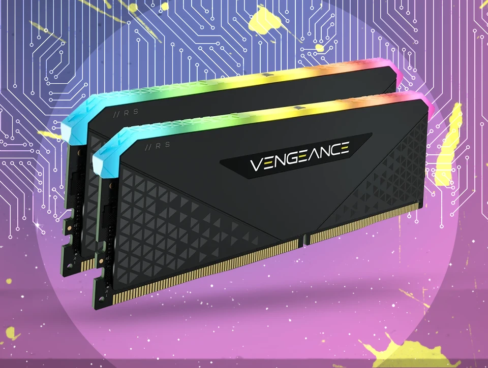 حافظه رم دسکتاپ دو کاناله Corsair مدل VENGEANCE RGB RS 32GB 3600