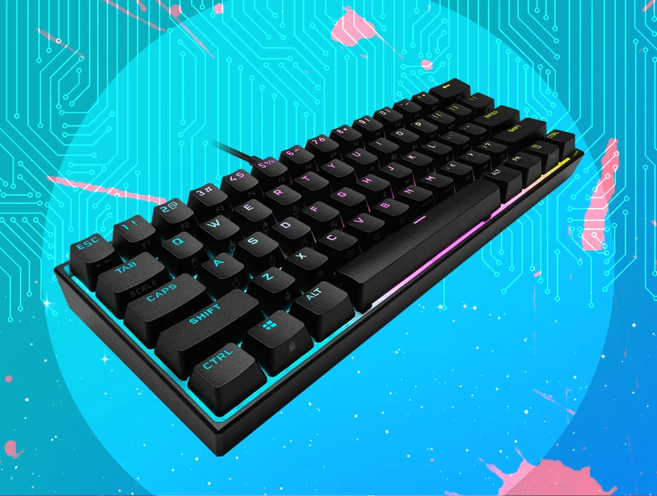 کیبورد مکانیکال گیمینگ کورسیر CORSAIR K65 RGB MINI 60%