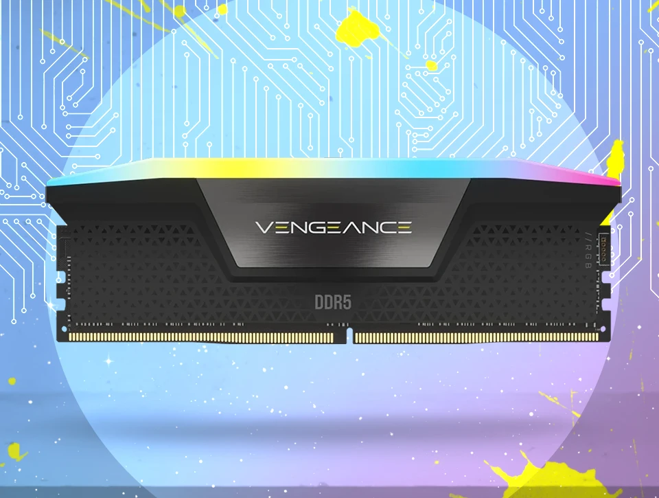 حافظه رم دسکتاپ دو کاناله Corsair مدل VENGEANCE RGB 32GB 5200