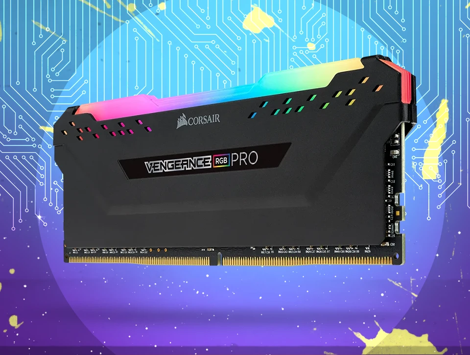 حافظه رم دسکتاپ تک کاناله Corsair مدل VENGEANCE RGB PRO 8GB 3200