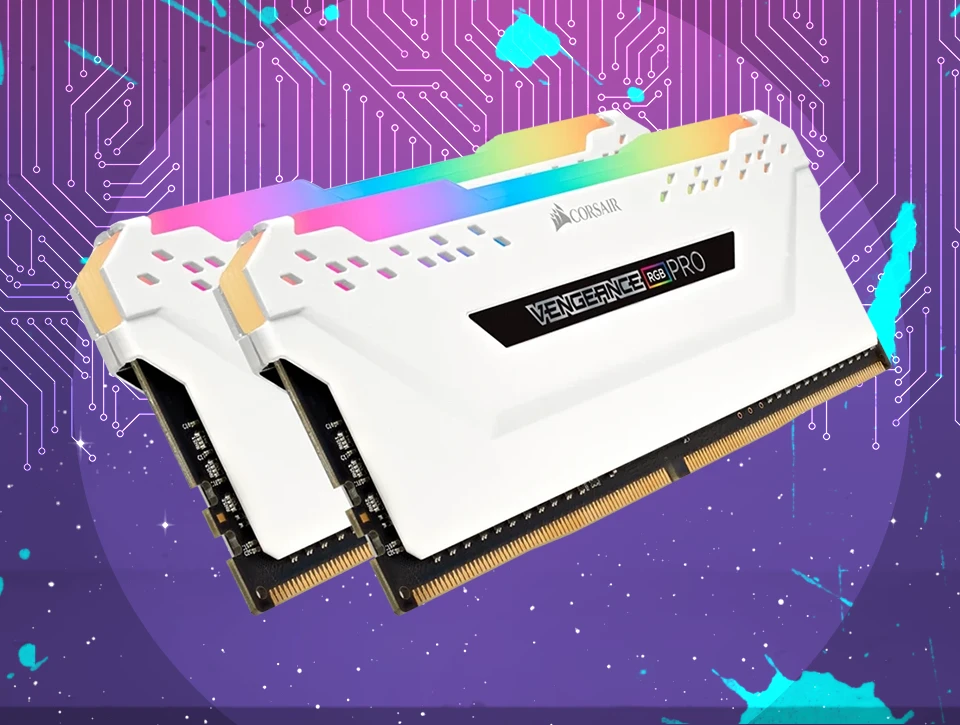 حافظه رم دسکتاپ دو کاناله Corsair مدل VENGEANCE RGB PRO 32GB 3200 White