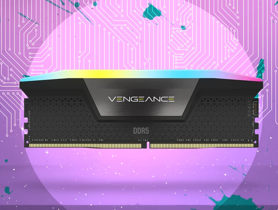 حافظه رم دسکتاپ دو کاناله Corsair مدل VENGEANCE RGB 32GB 5600