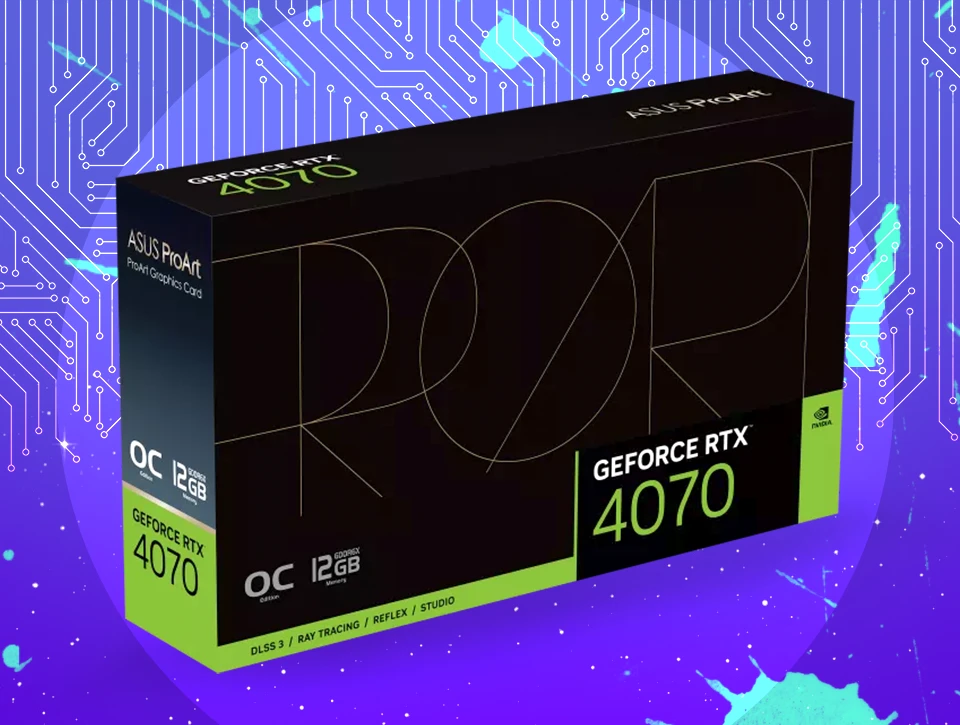 کارت گرافیک ایسوس ProArt RTX 4070 OC 12GB