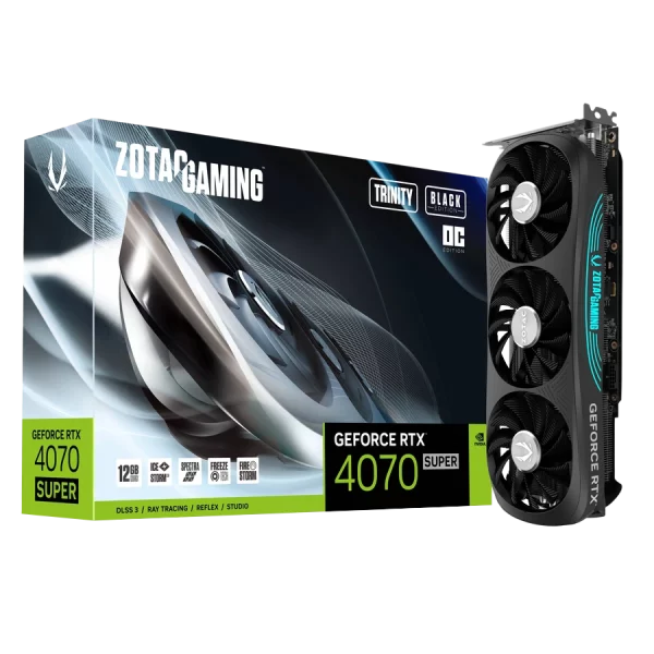 کارت گرافیک زوتک RTX 4070 Super Trinity OC Black 12GB