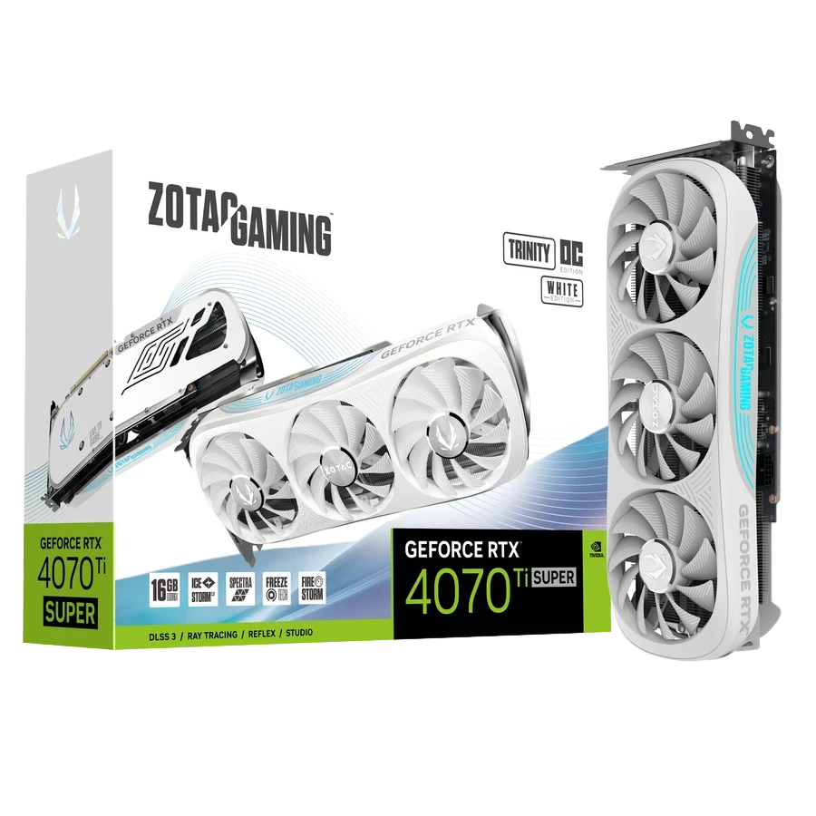 کارت گرافیک زوتک RTX 4070 Ti Super Trinity OC 16GB White