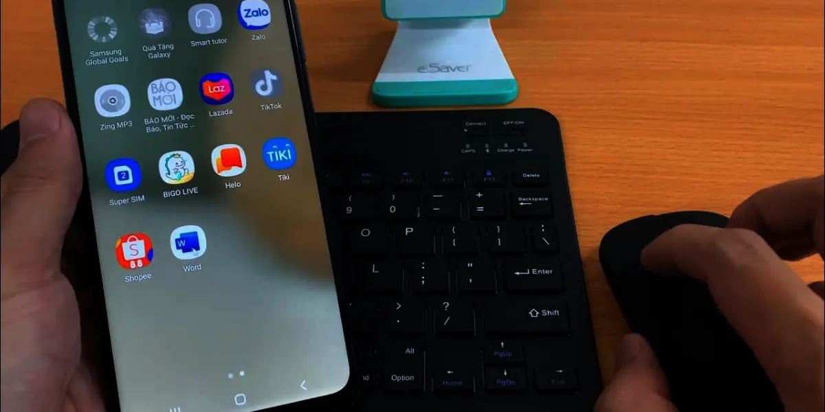 Connecting the mouse to the smartphone