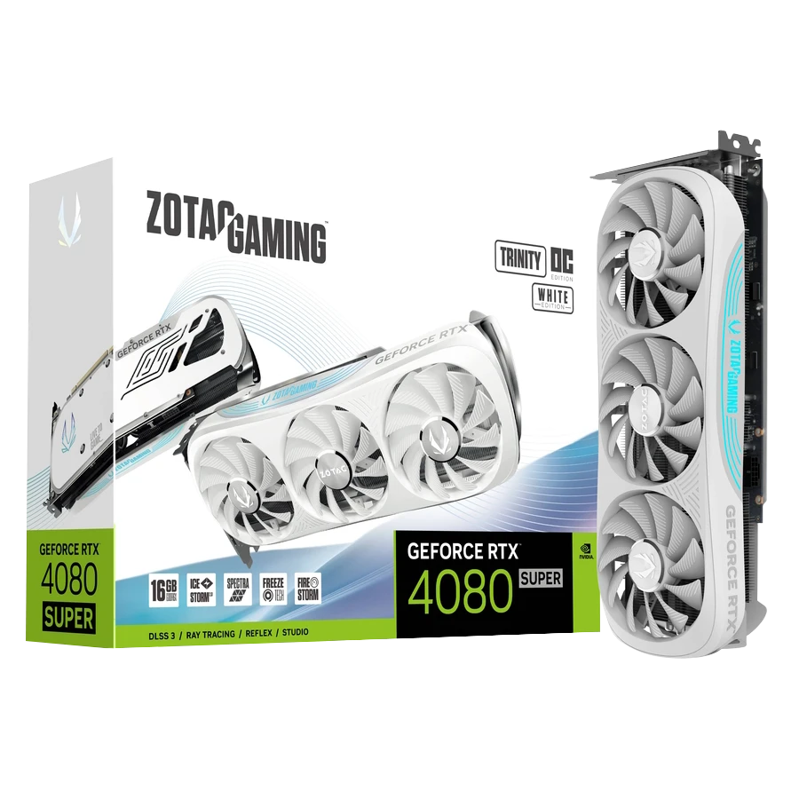 کارت گرافیک زوتک RTX 4080 Super Trinity OC WHITE ED 16GB